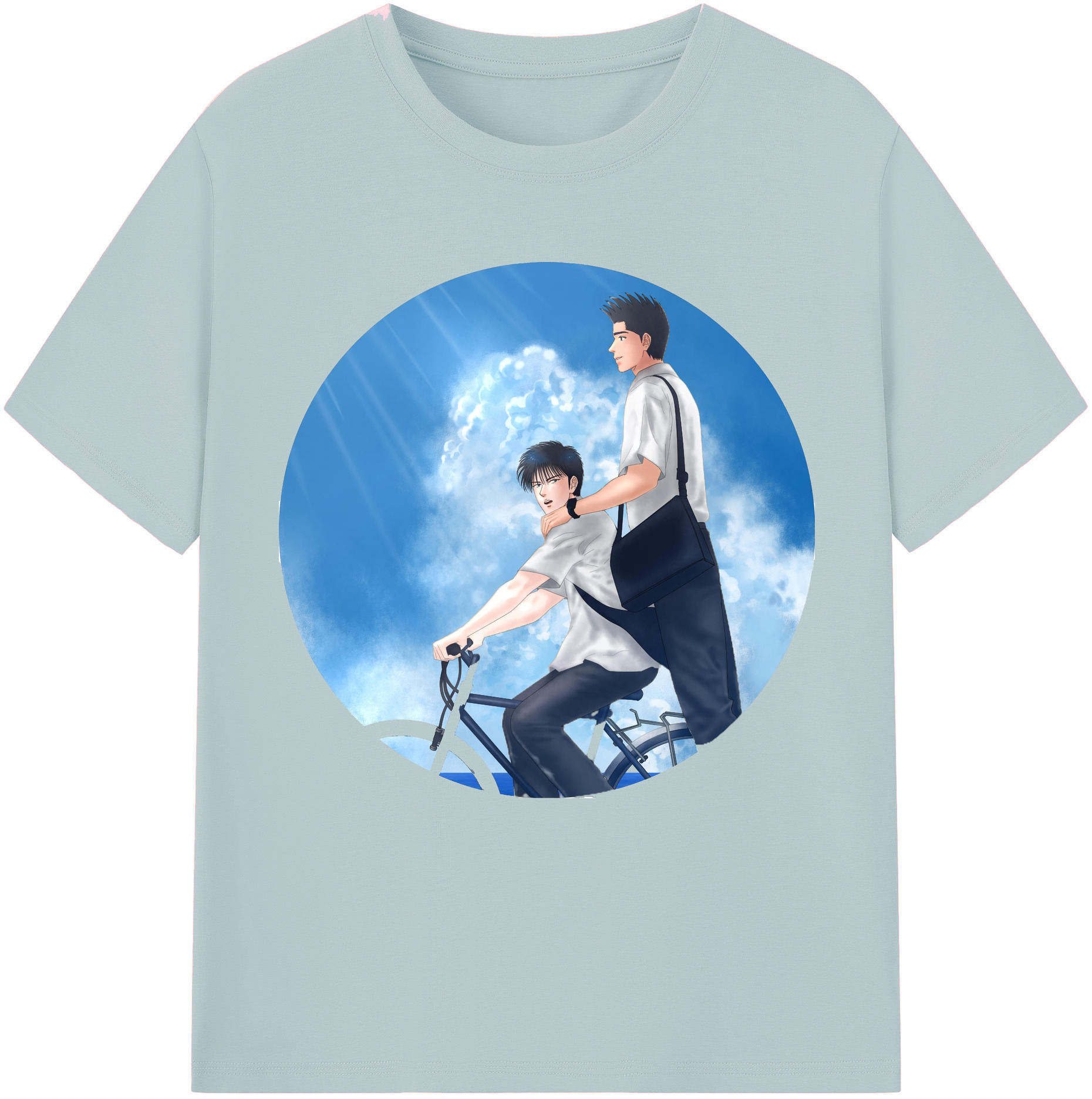 SLAM DUNK／スラムダンク 綿100％半袖Tシャツ（フロントプリント）